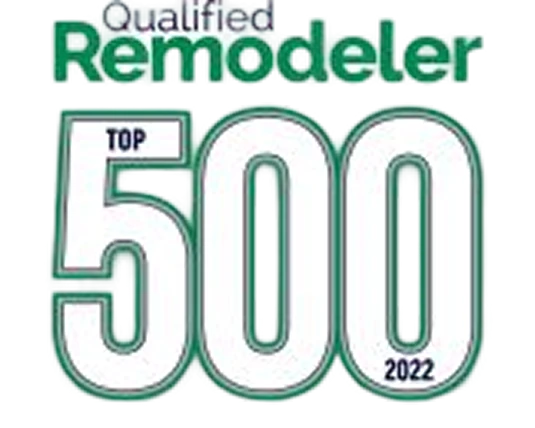 Badge that says, "Qualified Remodeler Top 500 2022"