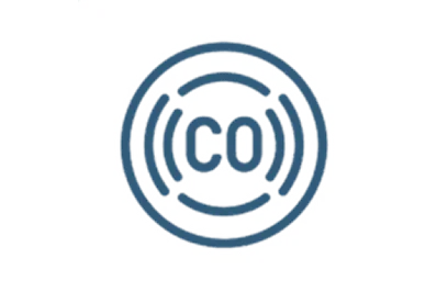 Carbon monoxide detector icon.