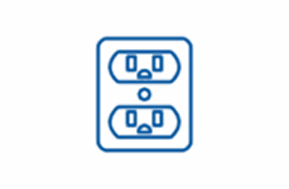 Electrical outlet icon.