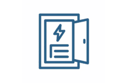 Electrical panel upgrade icon.